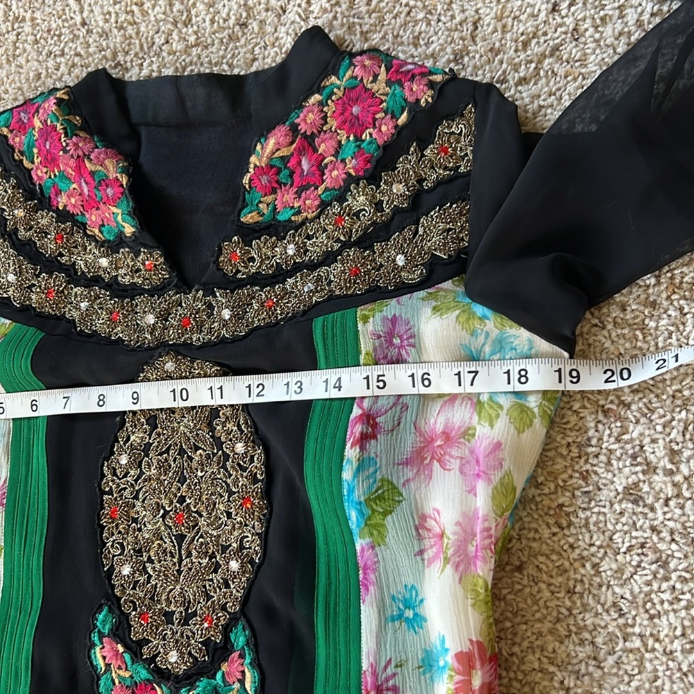 VTG. STUNNING Folk Boho Embroidered Handmade Dress - Picture 13 of 14